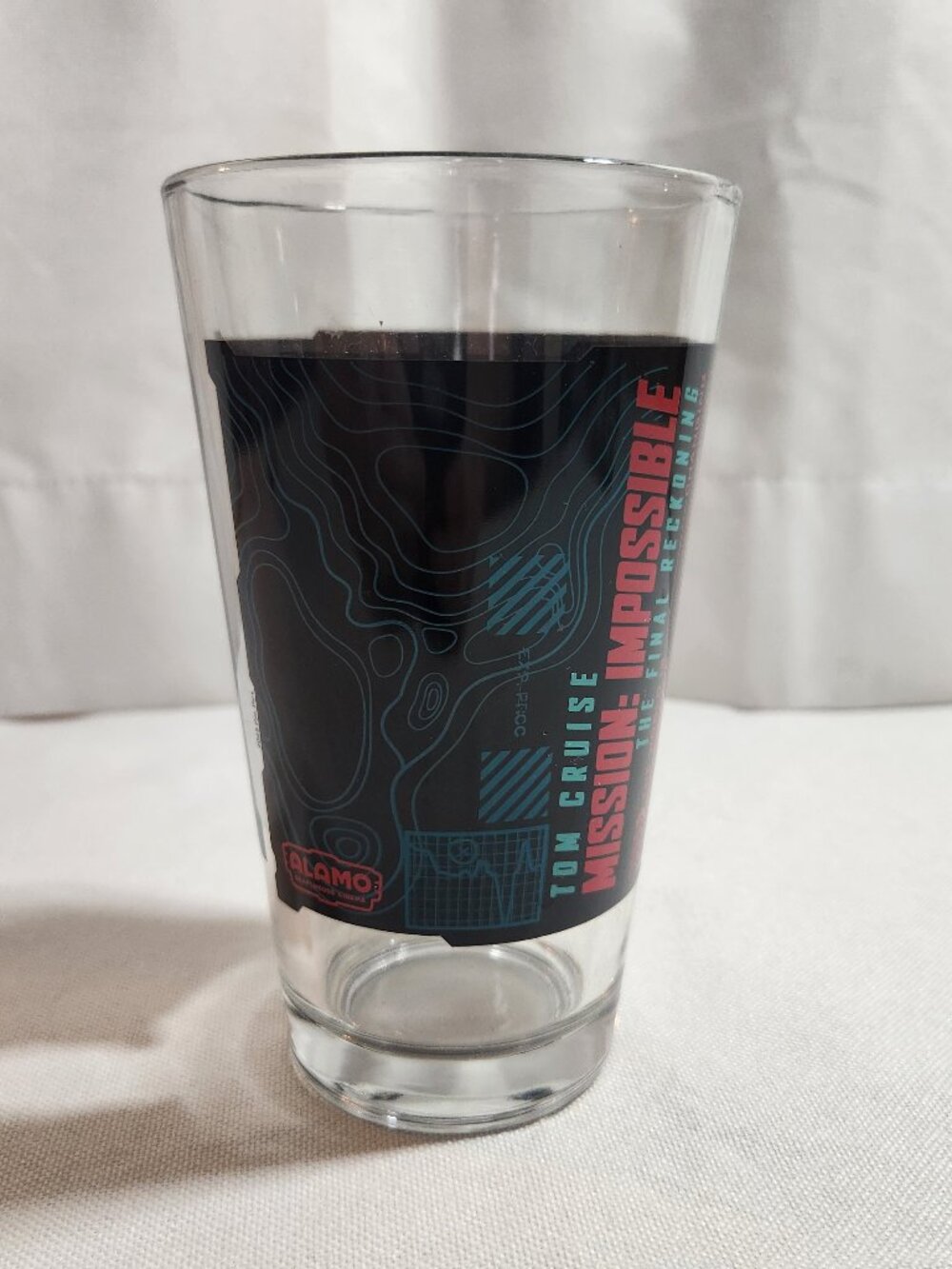 Limited Edition Mission Impossible Final Reckoning Pint Glass Alamo Drafthouse